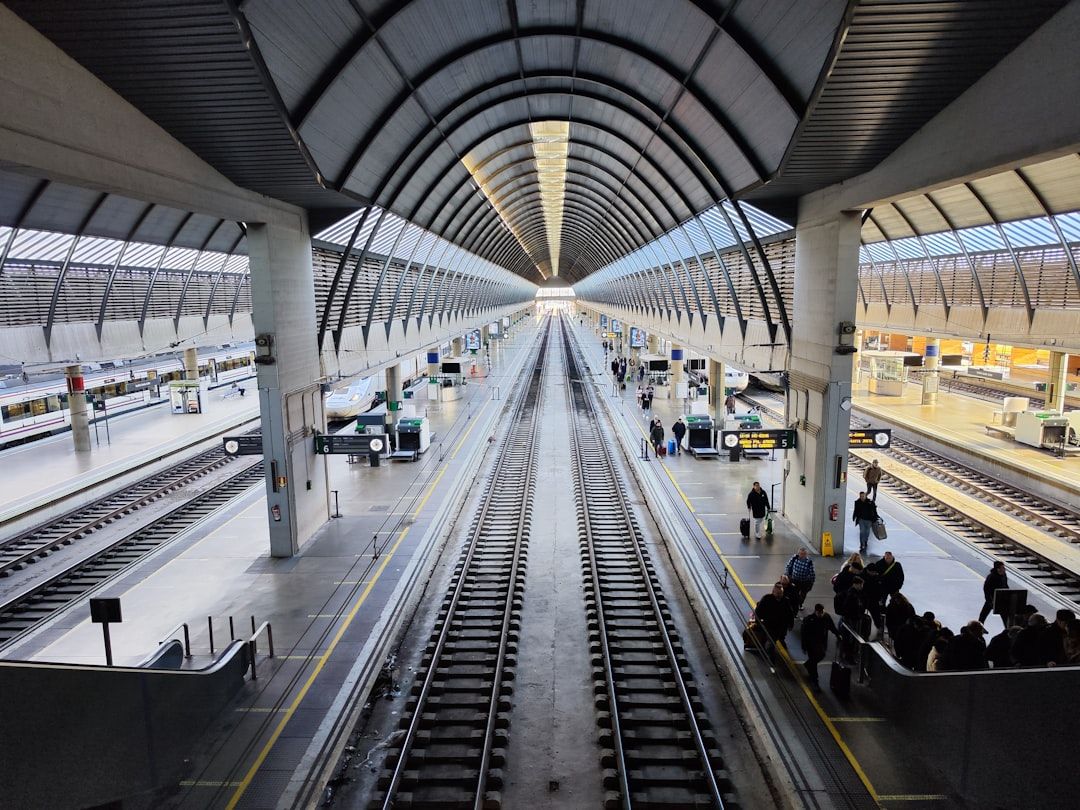 The trains in Seville